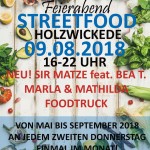 Streetfoodmarkt am 09. August 2018 Programm